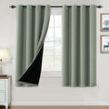 100% Blackout Curtains 63 in Length - Thermal Insulated Panels Cyan