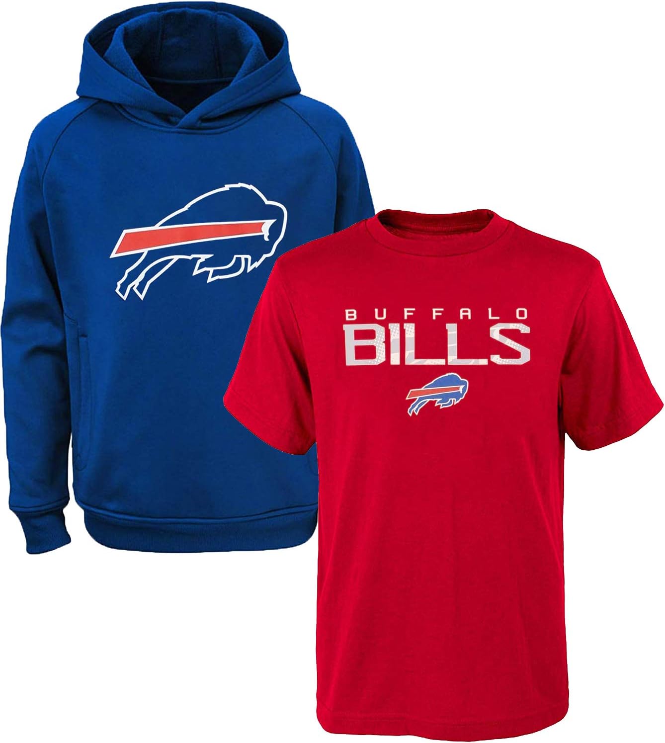 NFL Youth Polyester Performance Hoodie & T-Shirt 2 Pack Set