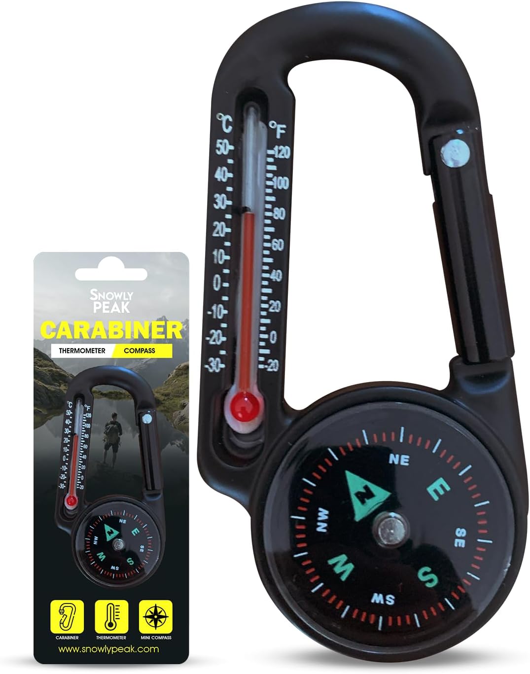 Compact 4-in-1 Outdoor Keychain Tool by SnowlyPEAK