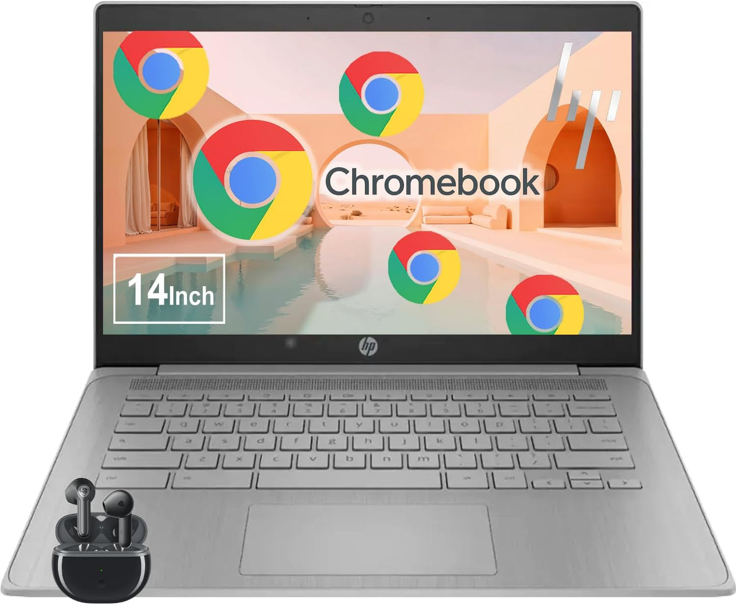 HP 14 Inch Chromebook Laptop for Students and Business Use