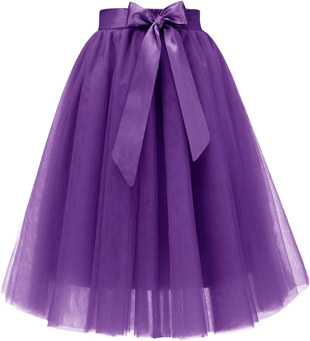 Bridesmay Women's Tulle Skirt for Wedding and Party Events