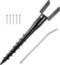 No Dig Ground Screw Anchor for 4x4 Posts - Quick Install Ground Stake