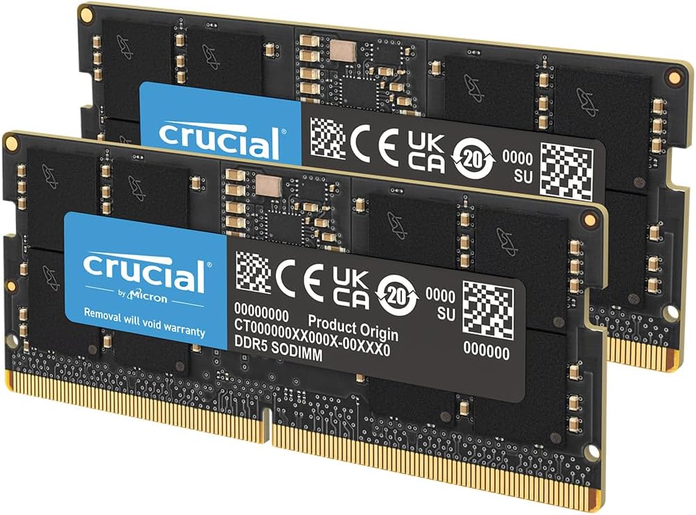 Crucial 64GB DDR5 RAM Kit for Enhanced Laptop Performance