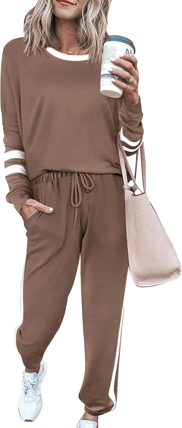 PRETTYGARDEN Women Fall 2 Piece Lounge Outfit for Comfort