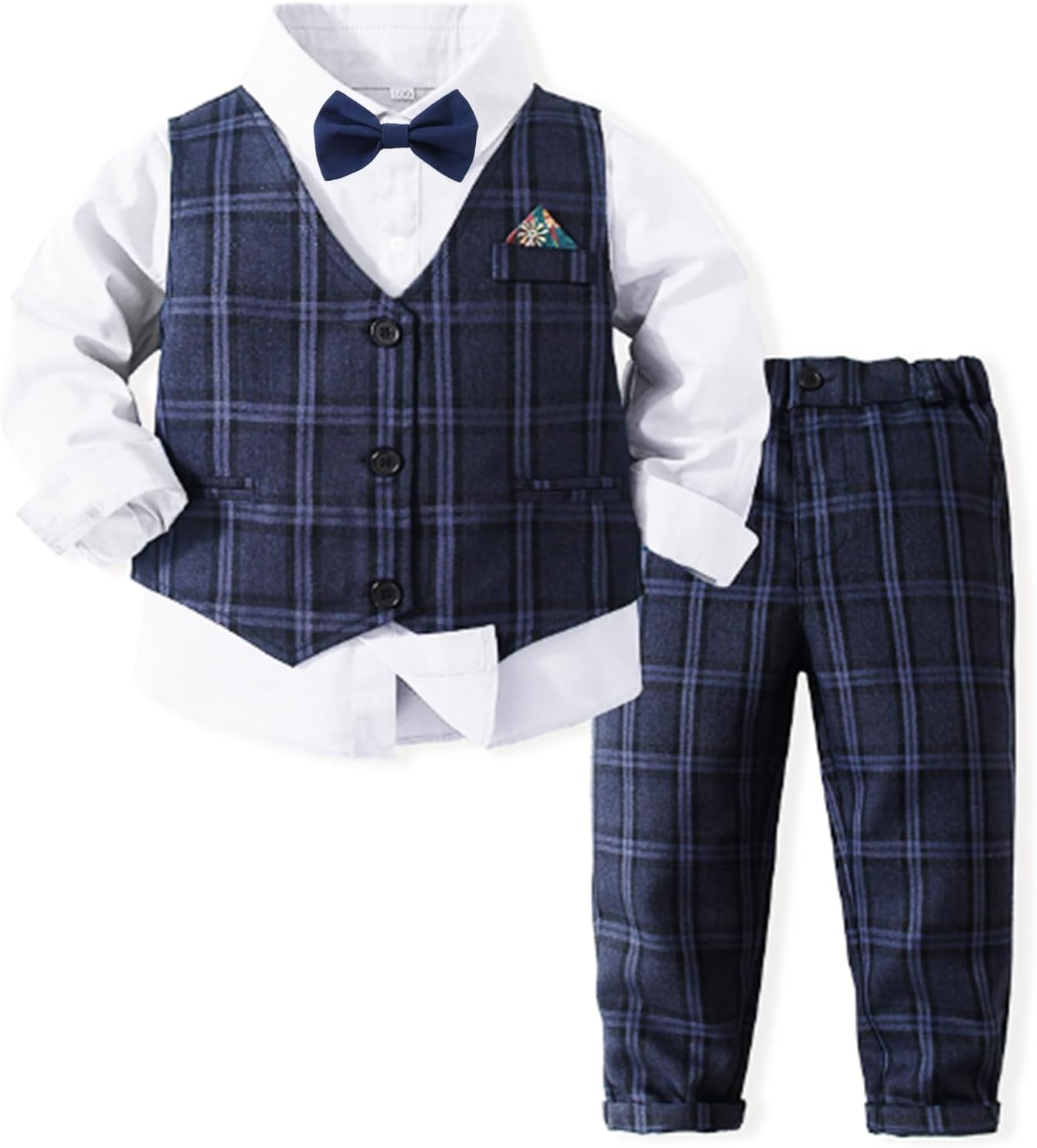 Volunboy Baby Boy Suit Toddler Formal Outfit 3 Piece Set