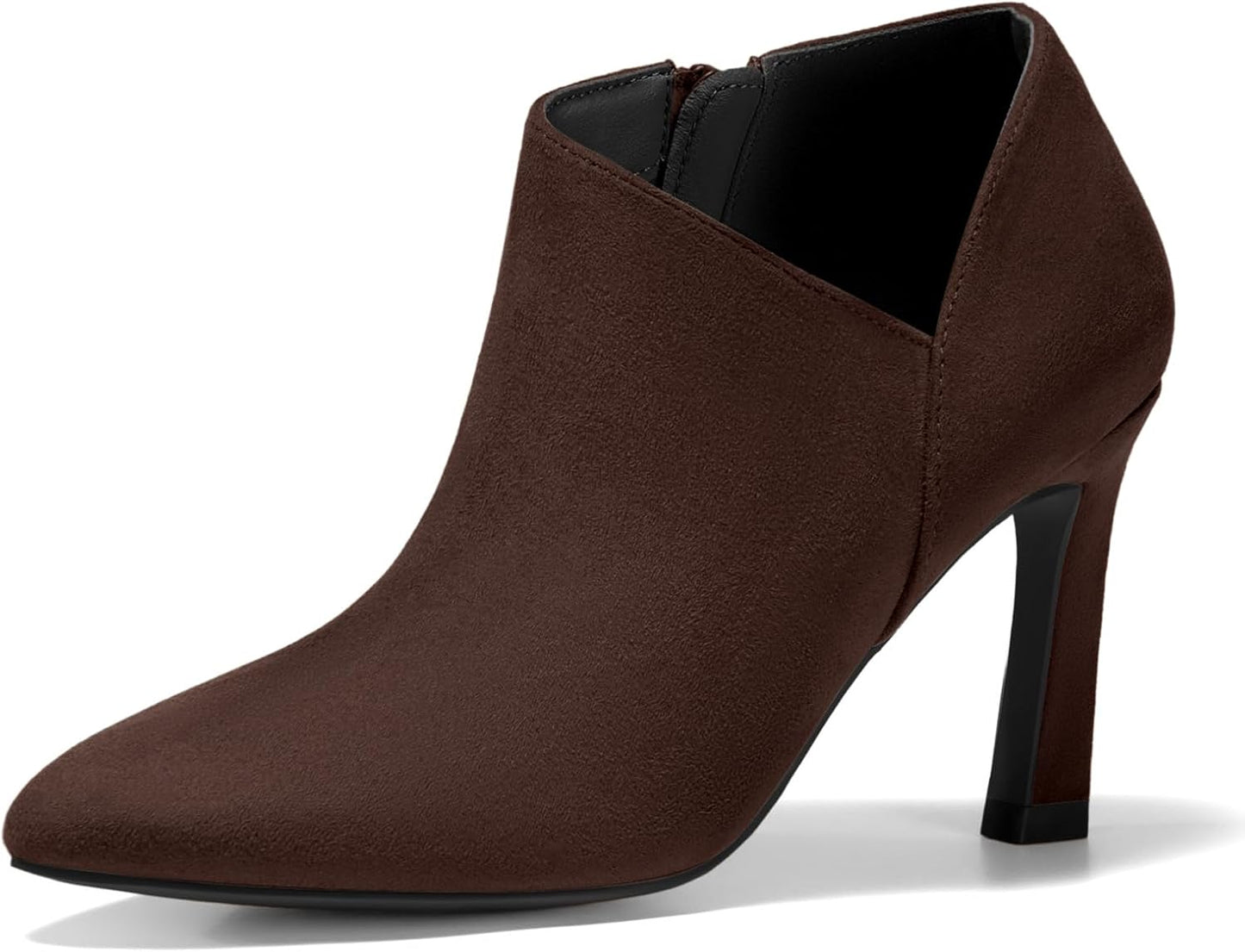 Coutgo Womens Pointed Toe V Cut Ankle Boots for Every Occasion