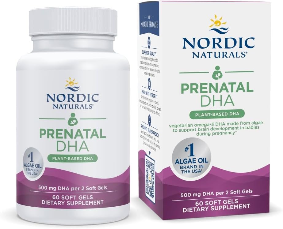 Nordic Naturals Vegan Prenatal DHA for Healthy Pregnancy Support