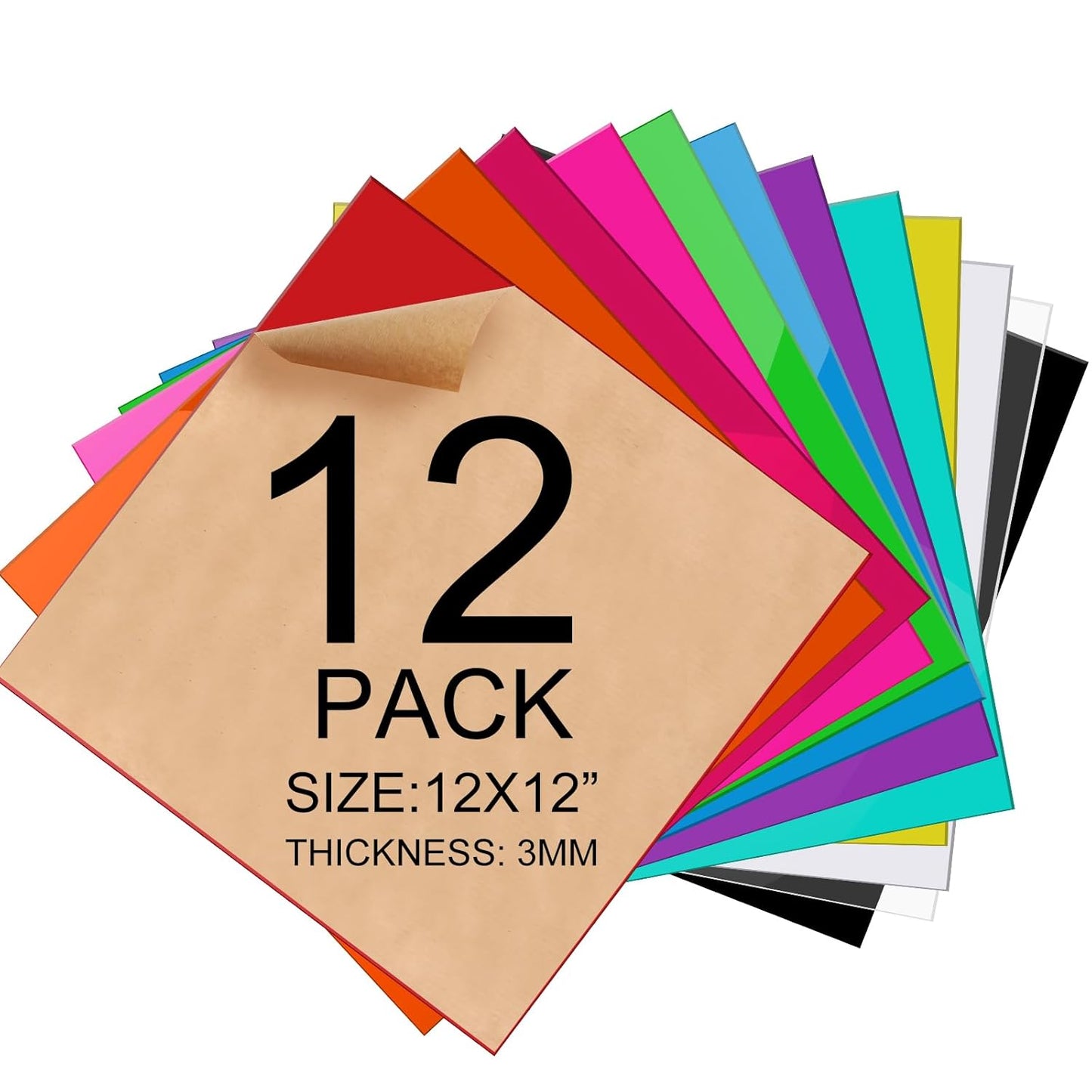 Colored Acrylic Sheets for Laser Cutting and Creative DIY Projects