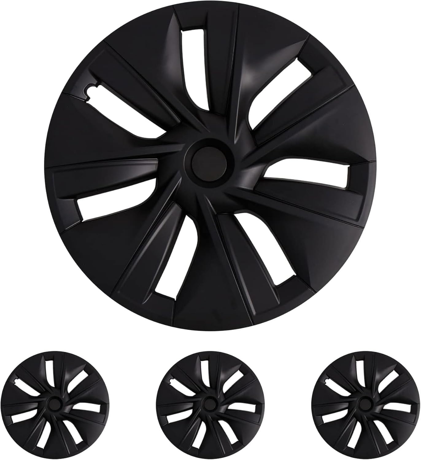 KAVANIC Wheel Covers for Tesla Model Y 19 Inch Matte Black