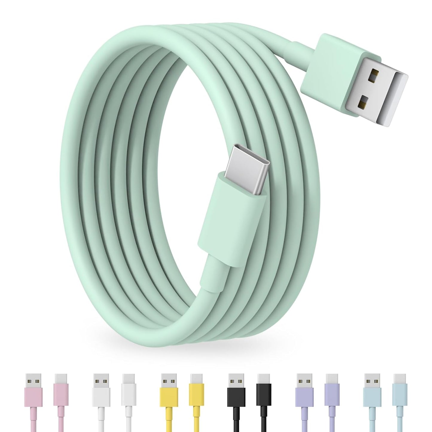 Fast Charge & Carplay Compatible USB-C Cable - MFi Certified (Green)