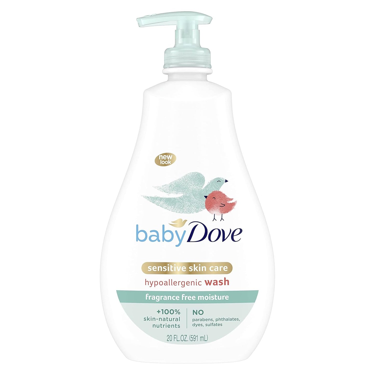 Baby Dove Sensitive Moisture Wash and Shampoo for Newborns