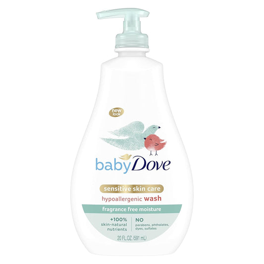 Baby Dove Sensitive Moisture Wash and Shampoo for Newborns