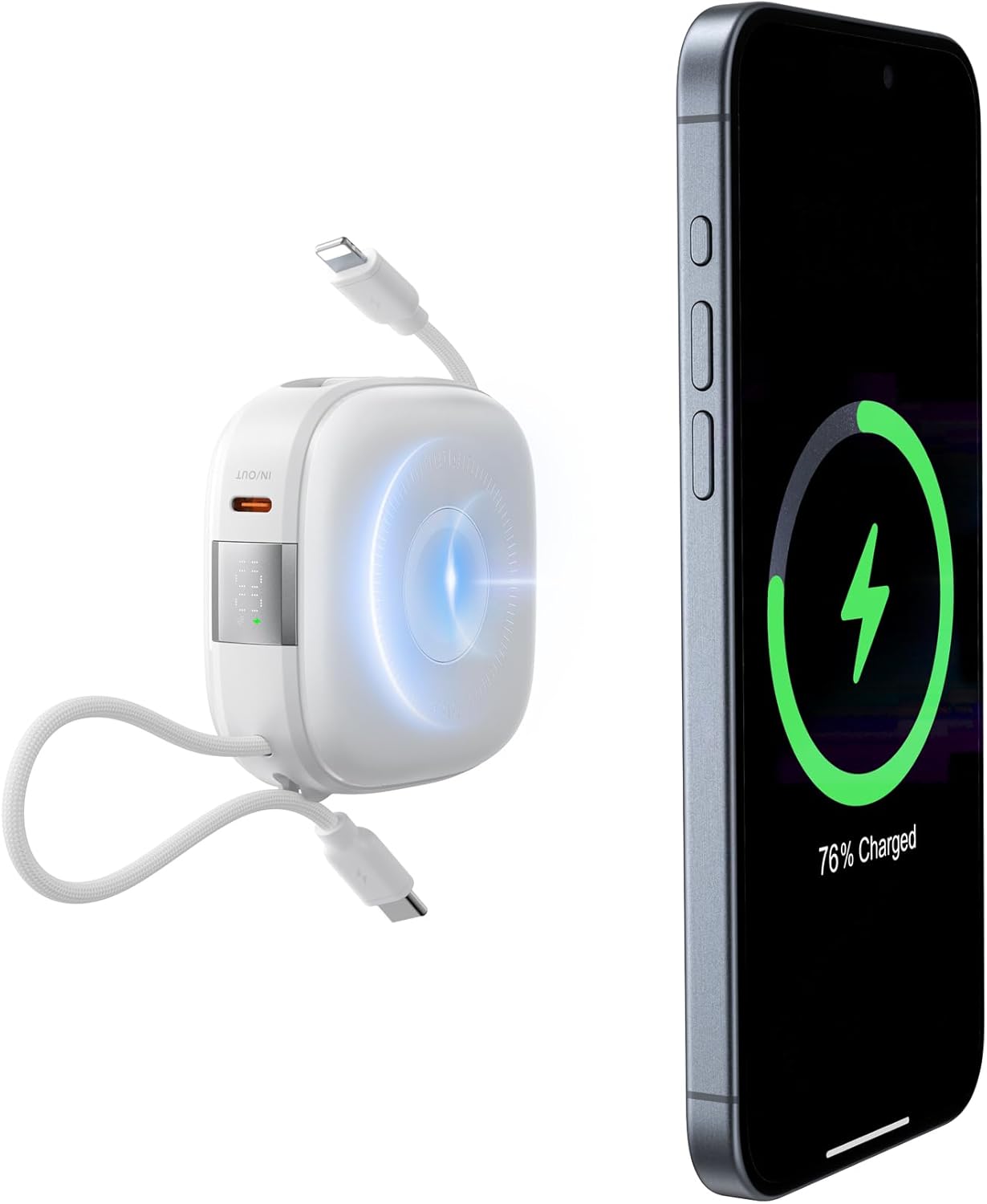 Charmast 10000mAh Magnetic Wireless Power Bank: Fast Charging for Apple Devices