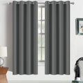 Room Darkening Grommet Blackout Curtains 52x72 in - Thermal Insulated