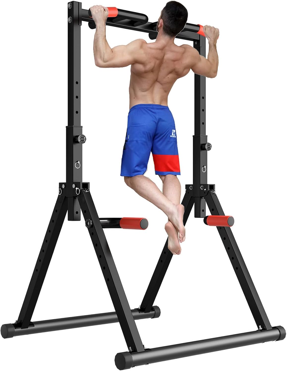 DOBESTS Power Tower Pull Up Bar for Home Gym Strength Training