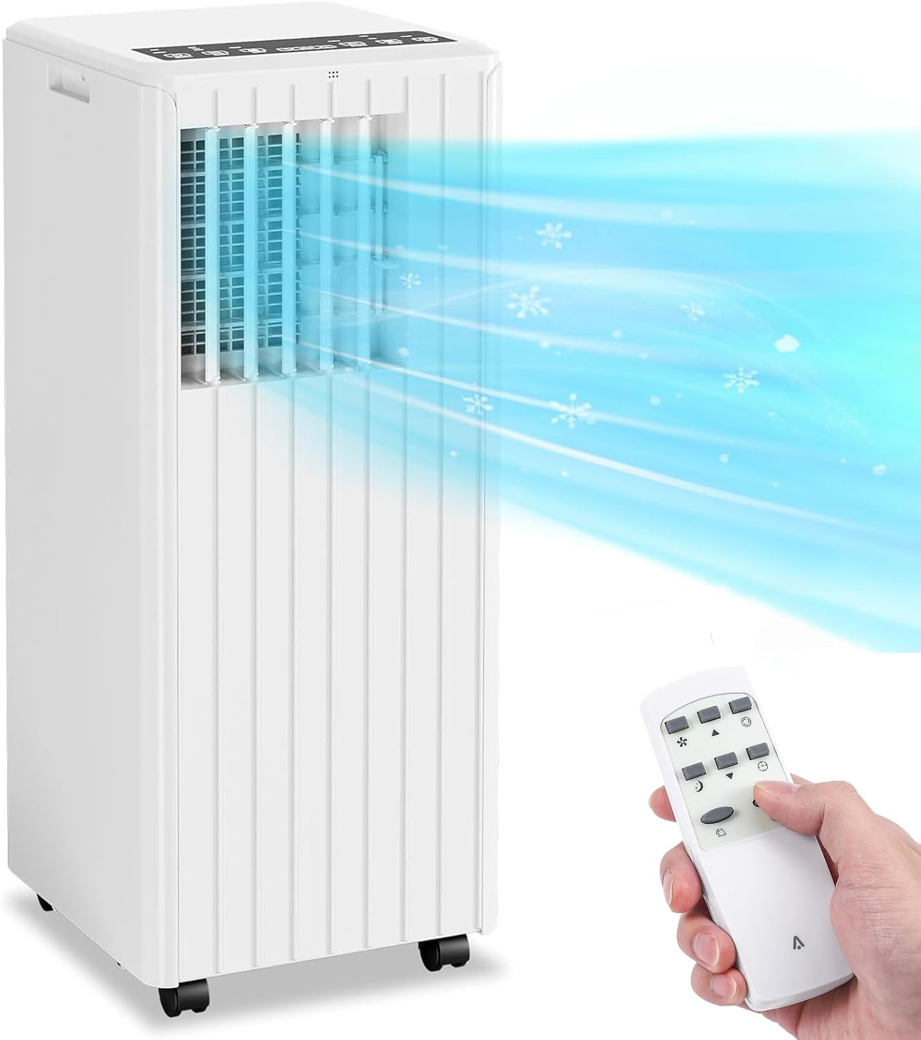 Portable 8,000BTU AC Unit with Remote Control - Cool 350sq.ft in Takywep