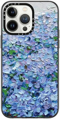 Nantucket Blue Hydrangeas Compact iPhone 14 Pro Max Case - Slim