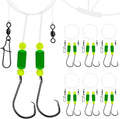Pompano Rig for Surf Fishing - 6/12 PCS Hand-Tied Saltwater Rigs