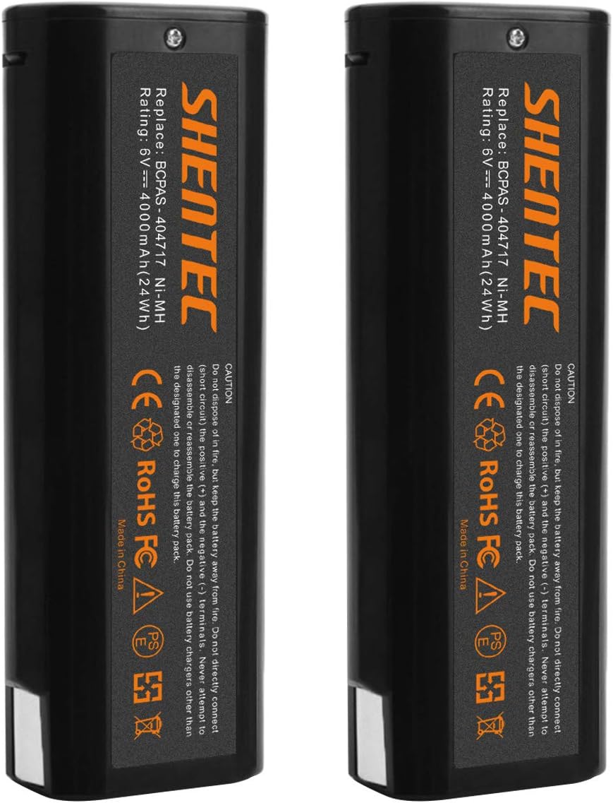Shentec 2-Pack 4000mAh 6V Battery for Paslode Tools