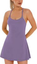 Womens Tennis Dress Athletic Dress with Built-in Bra & Shorts summer
