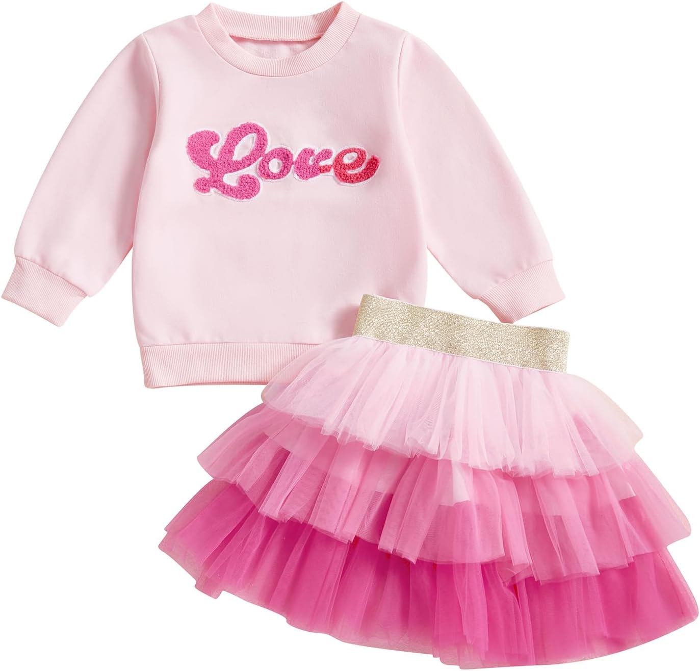 Adorable Valentine's Toddler Set - Love Heart Bow Outfit