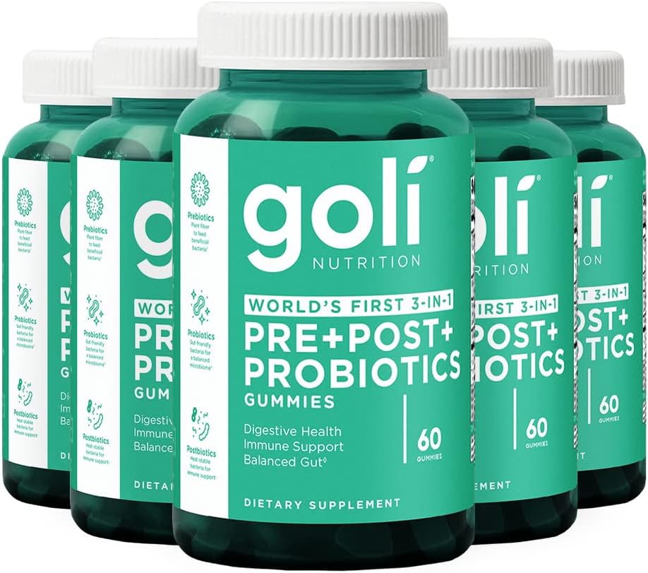 Goli Pre+Post+Probiotics Gummies - 300 Count for Gut Health