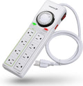 Fosmon Power Strip with Timer, 8 Outlet Surge Protector - Programmable