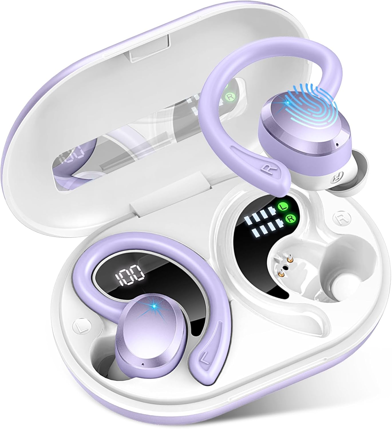 Rulefiss Wireless Earbuds: 48Hrs Noise-Canceling, IP7 Waterproof