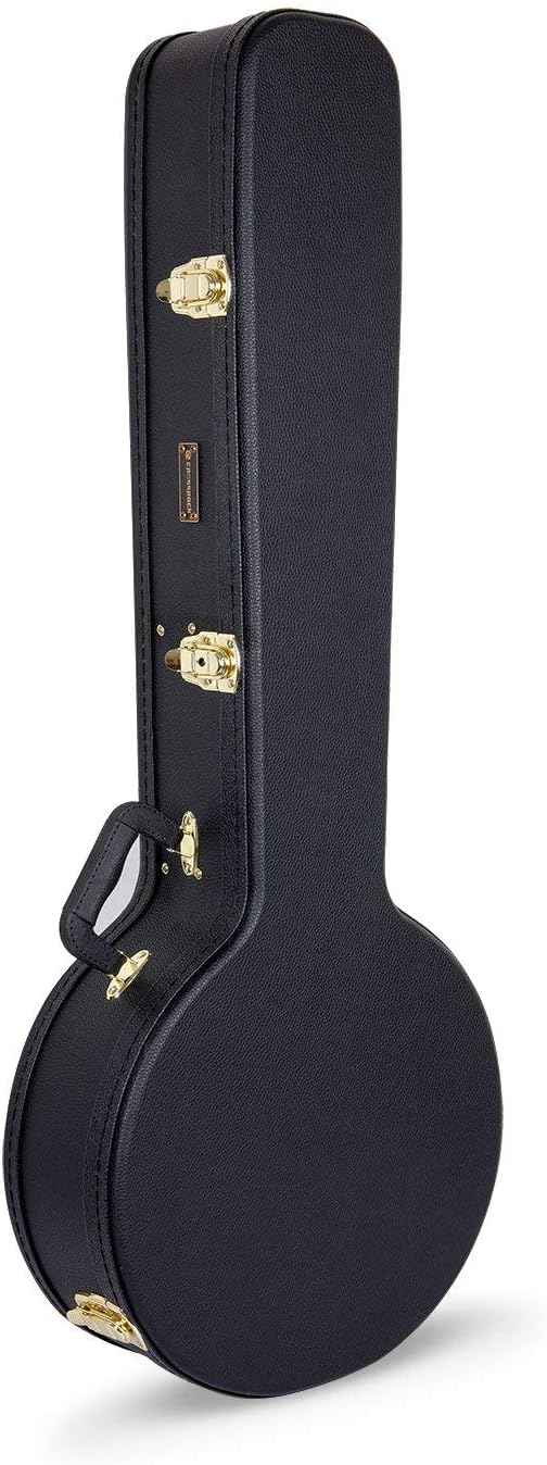 Crossrock Wooden Case for 5 String Resonator Banjo - Durable Design