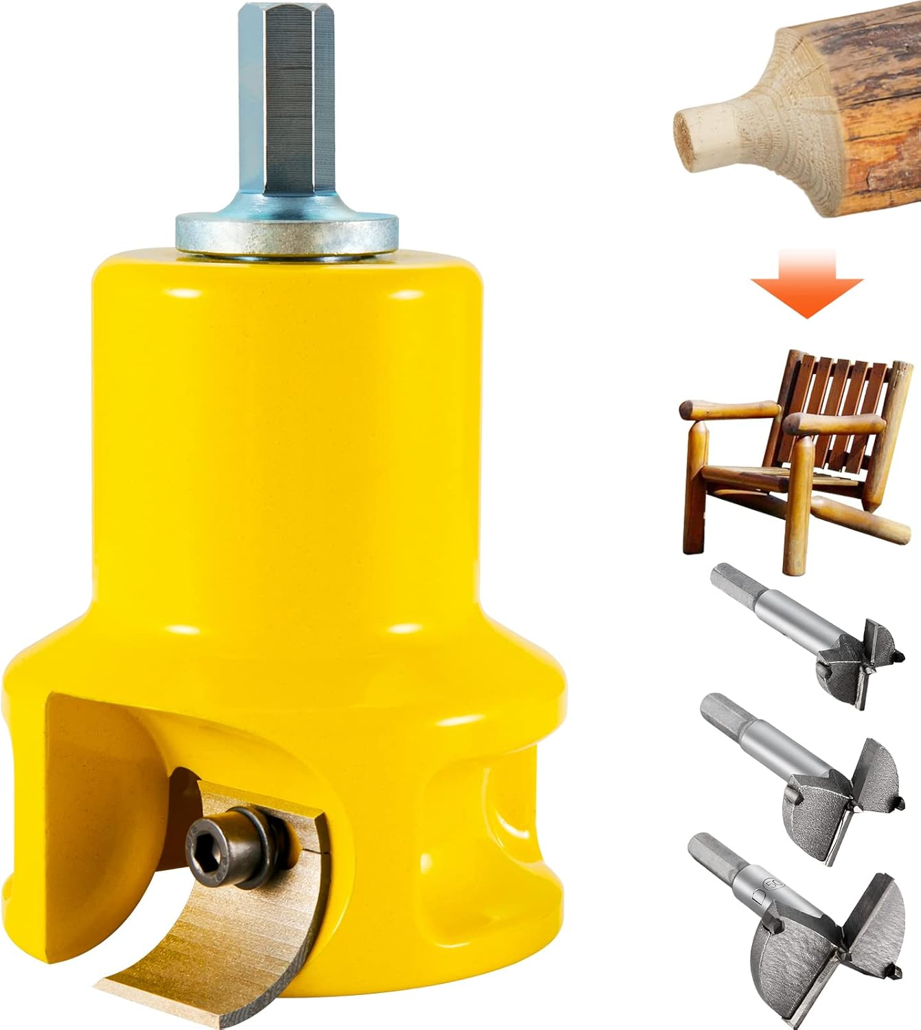 VEVOR Tenon Cutter for DIY Log Furniture - Premium Quality Tool