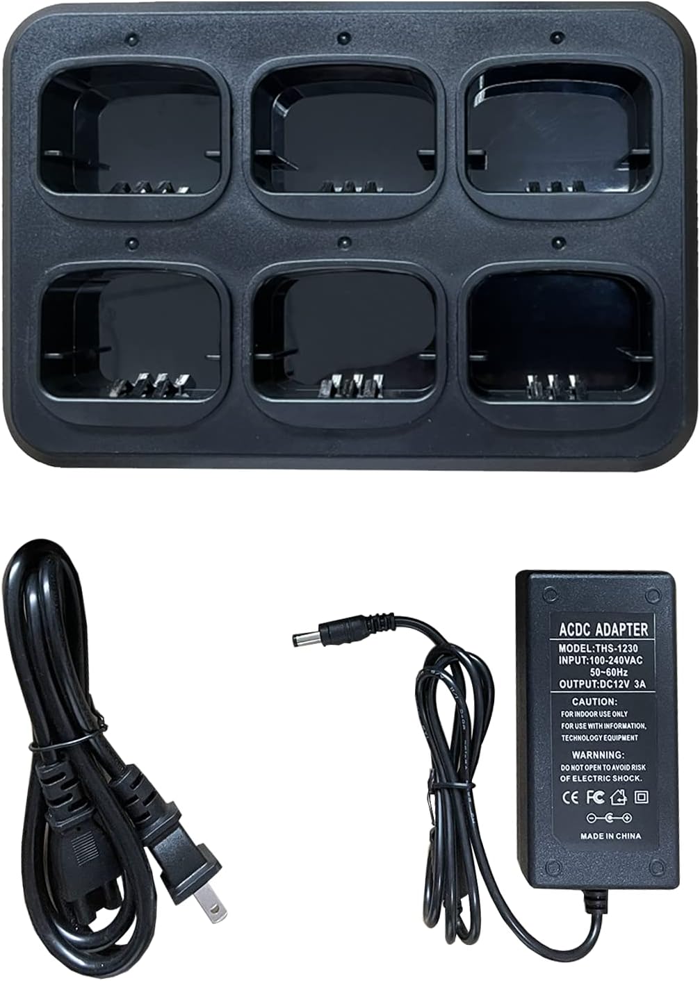 Six-Way Charger Multi Unit Charger for Motorola Walkie Talkies