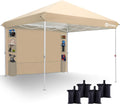 Sekey 10x10 Pop Up Canopy with Sidewall Pockets - Instant Shade in