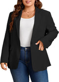 Cicy Bell Plus Size Casual Blazer for Women - Curvy Open Front Jacket