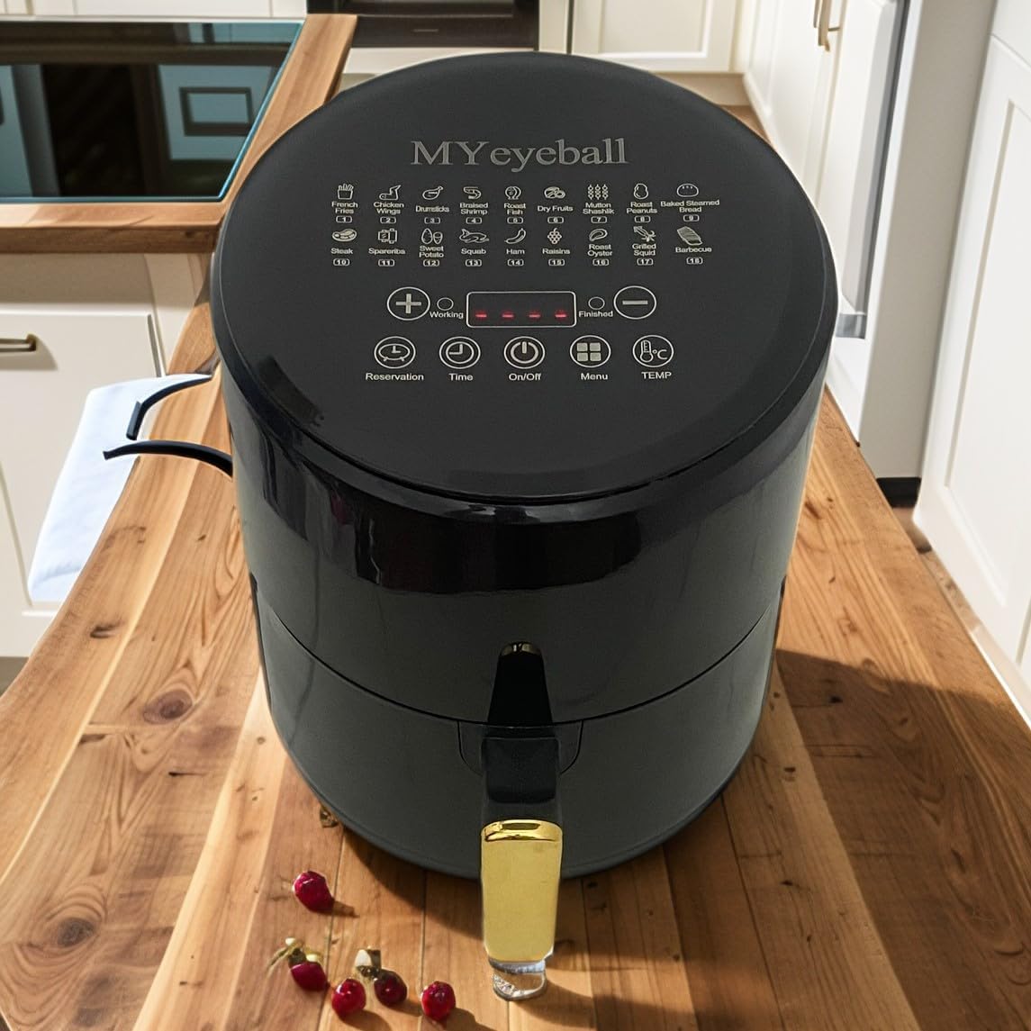 Oil-Free 5.4QT Air Fryer: Rapid 360 Heating!