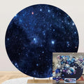 Laeacco Nebula Round Backdrop for Stunning Photography Events