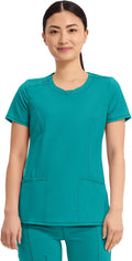 Cherokee Infinity Scrubs Women Round Neck Scrub Top (Style MJL6)