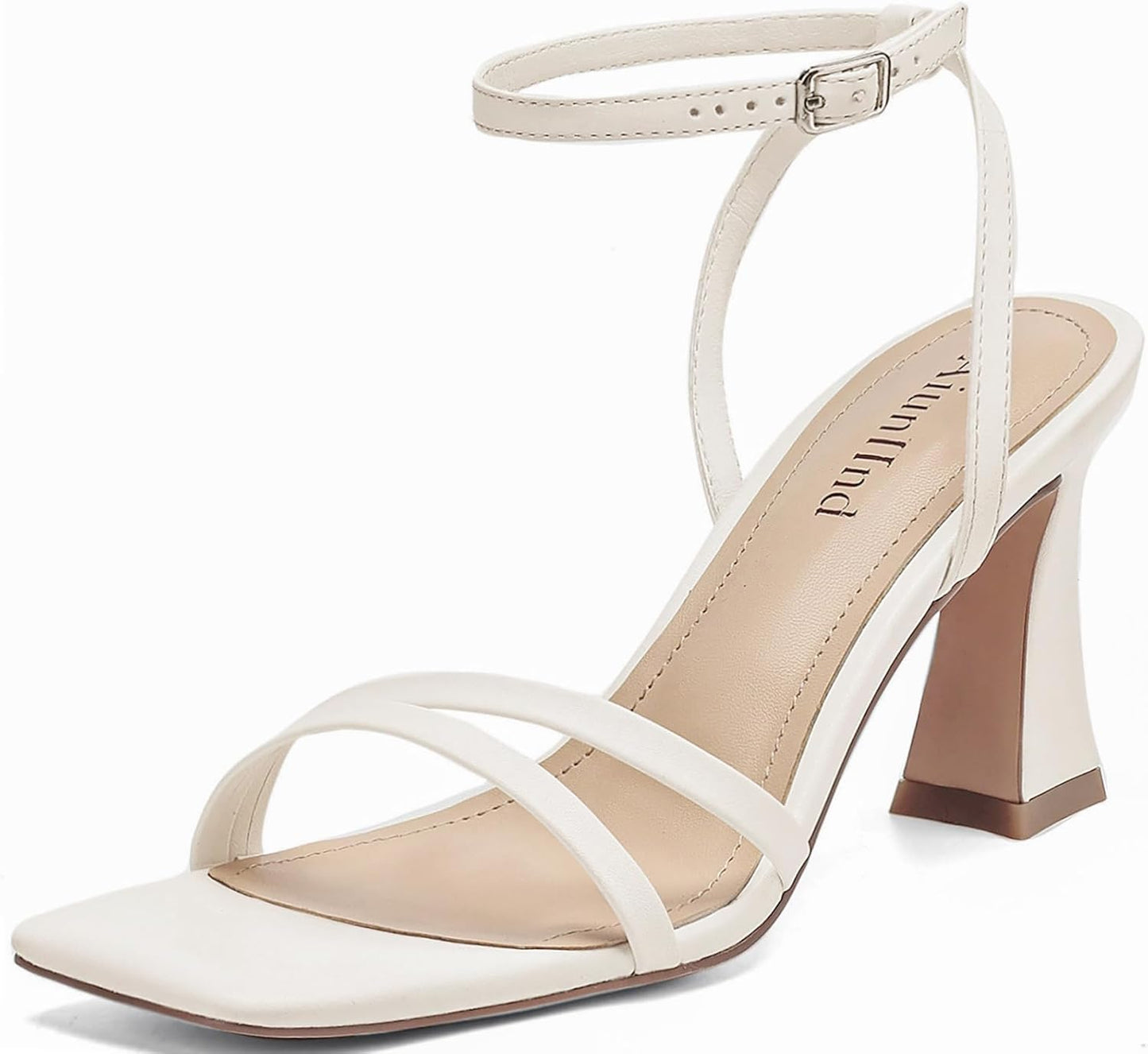 Heeled Sandals for Women with Chunky Block High Heels