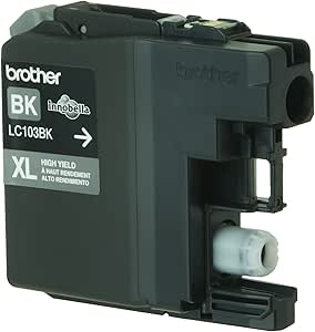 Brother Genuine High Yield Black Ink Cartridges for Quality Prints