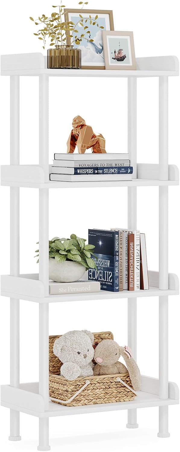 Hosfais Vintage Small Bookshelf for Living Room and Bedroom