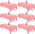 Blush Pink Rectangular Tablecloth 70 x 120 in - Waterproof