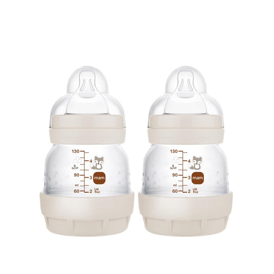MAM Anti-Colic Baby Bottle, Extra Slow Flow Nipple - Reduces Colic & Gas