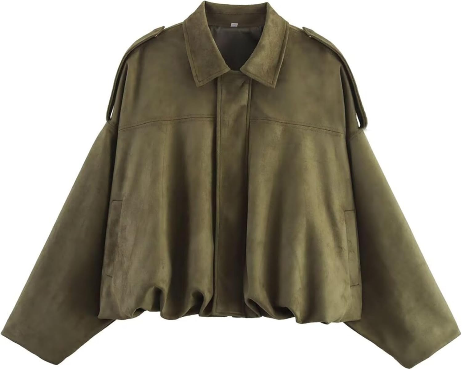 Xunger Women's Faux Suede Bomber Jacket for Trendy Streetwear
