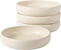Corsica Clay 4-Piece Meal and Pasta Bowl Set - Sea Salt White