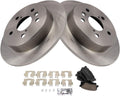 TRQ Rear Brake Pad & Rotor Kit Compatible with 2018-2023 Toyota Camry