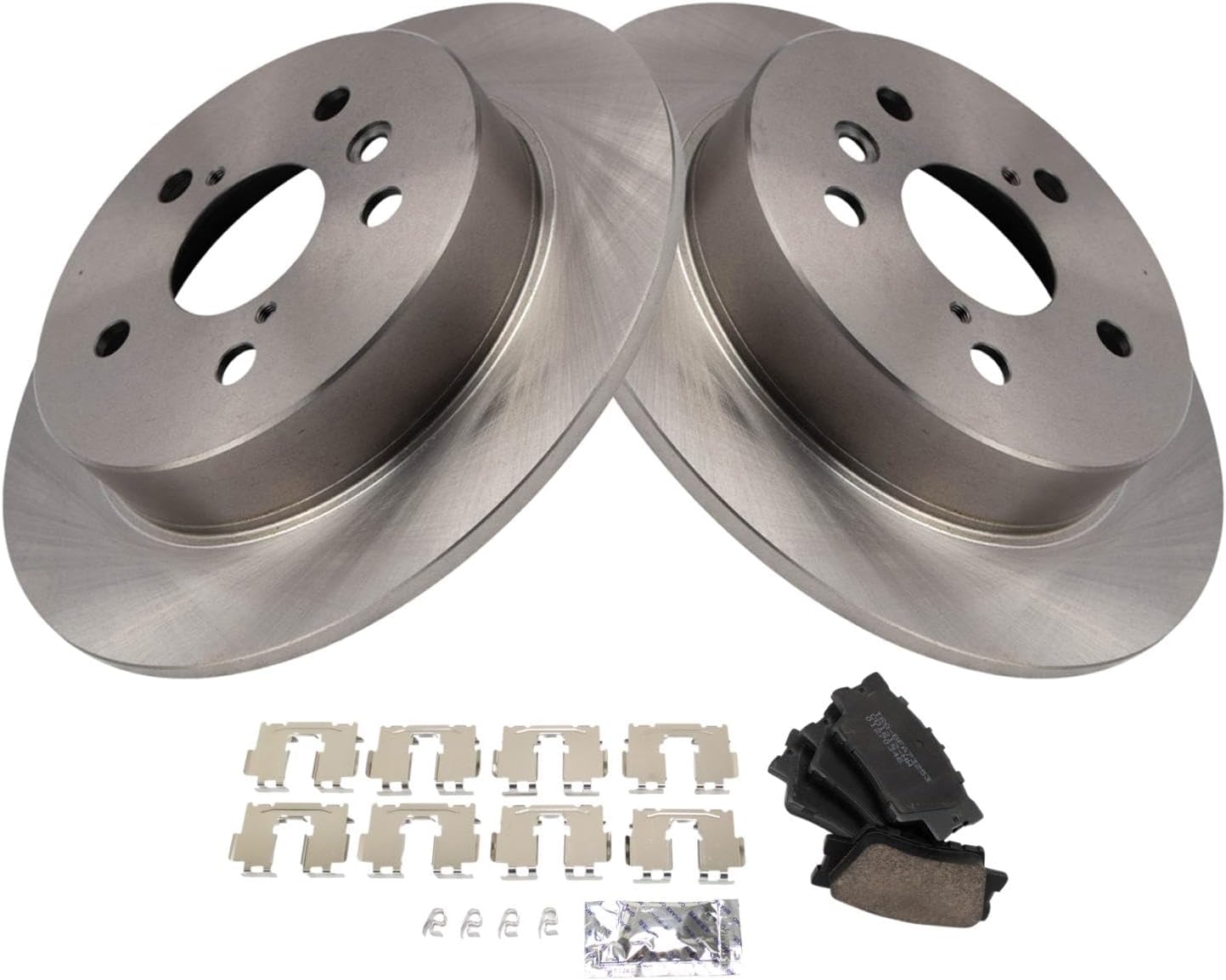 TRQ Rear Brake Pad & Rotor Kit for 2018-2023 Toyota Camry