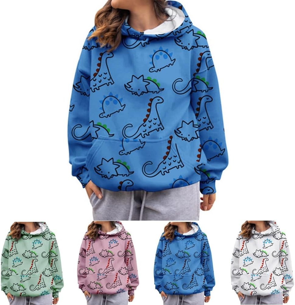 Dino Fun Hoodie - Cute & Comfy Women's Sweatshirt