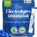Zero Sugar Blue Raspberry Electrolytes Powder Packets - Refreshing