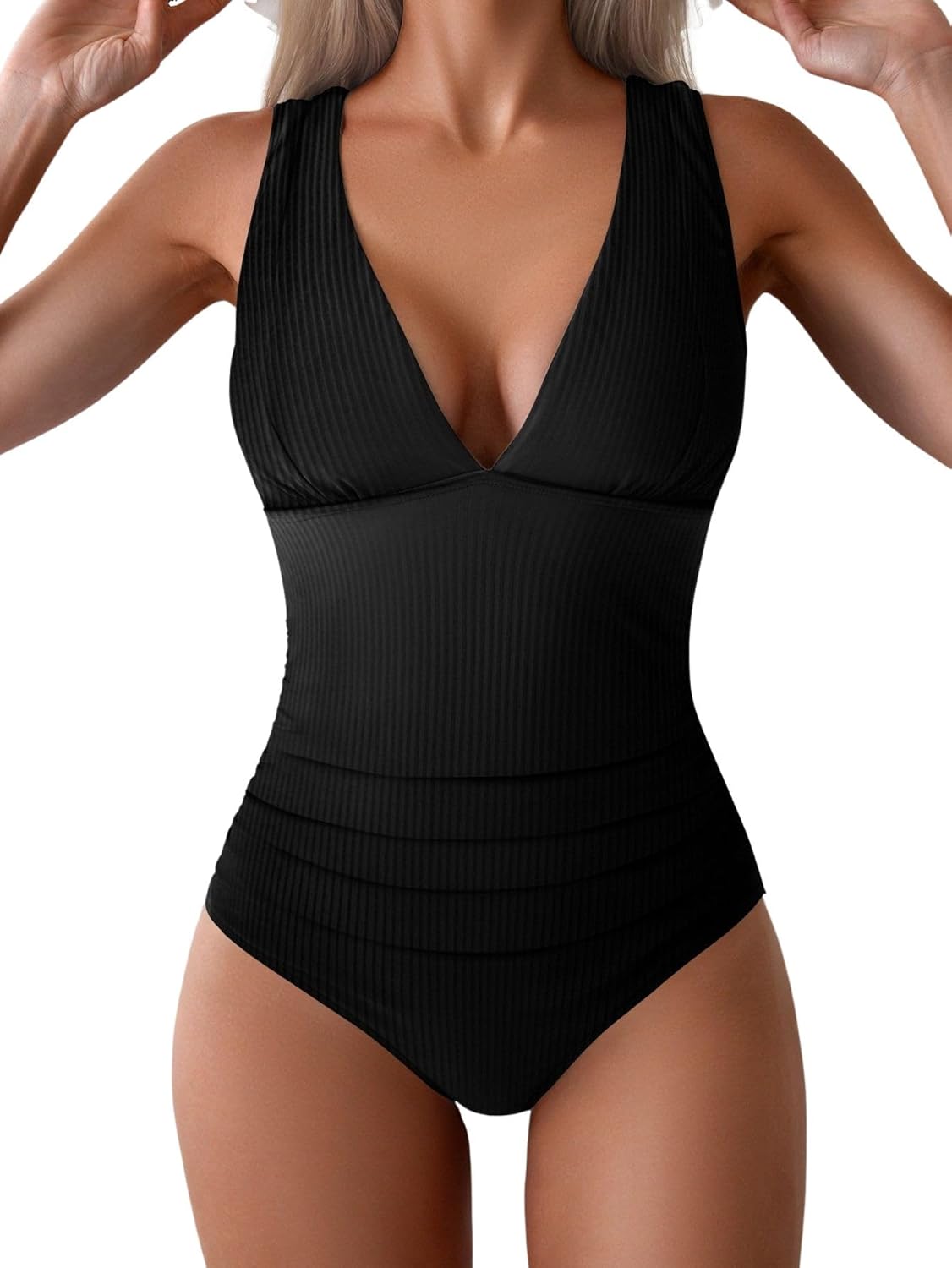 Eomenie One Piece Swimsuit for Women with Tummy Control Design