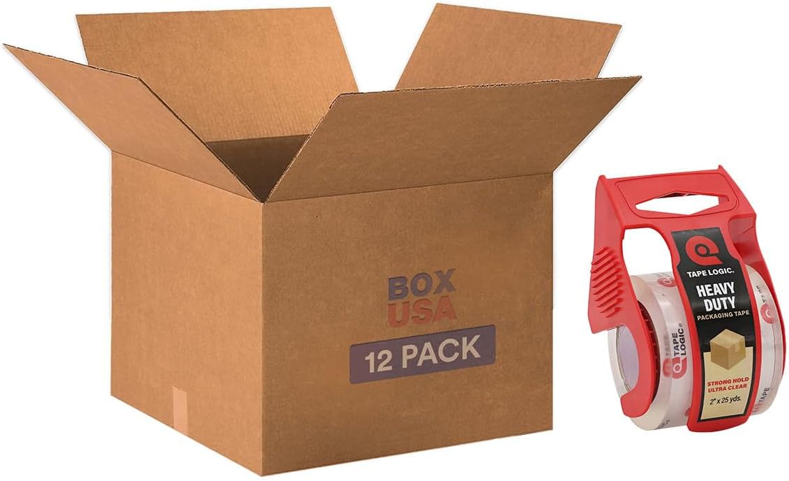 Large Moving Boxes and Heavy Duty Tape for Stress-Free Packing