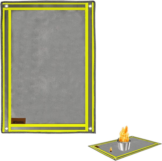 SoloWilder 32 x 20 Fire Pit Grill Mat - Ultimate Campsite Protection